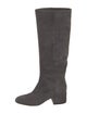 Sergio Rossi Suede Riding Boots