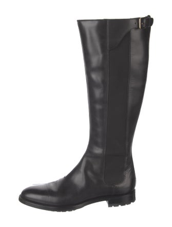 Sergio Rossi Leather Riding Boots