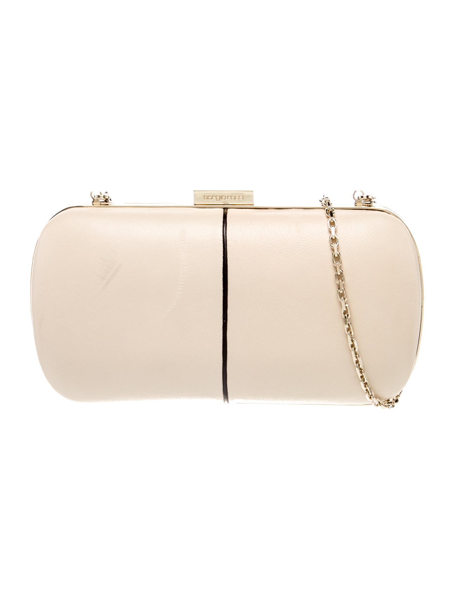 Sergio Rossi Leather Minaudière