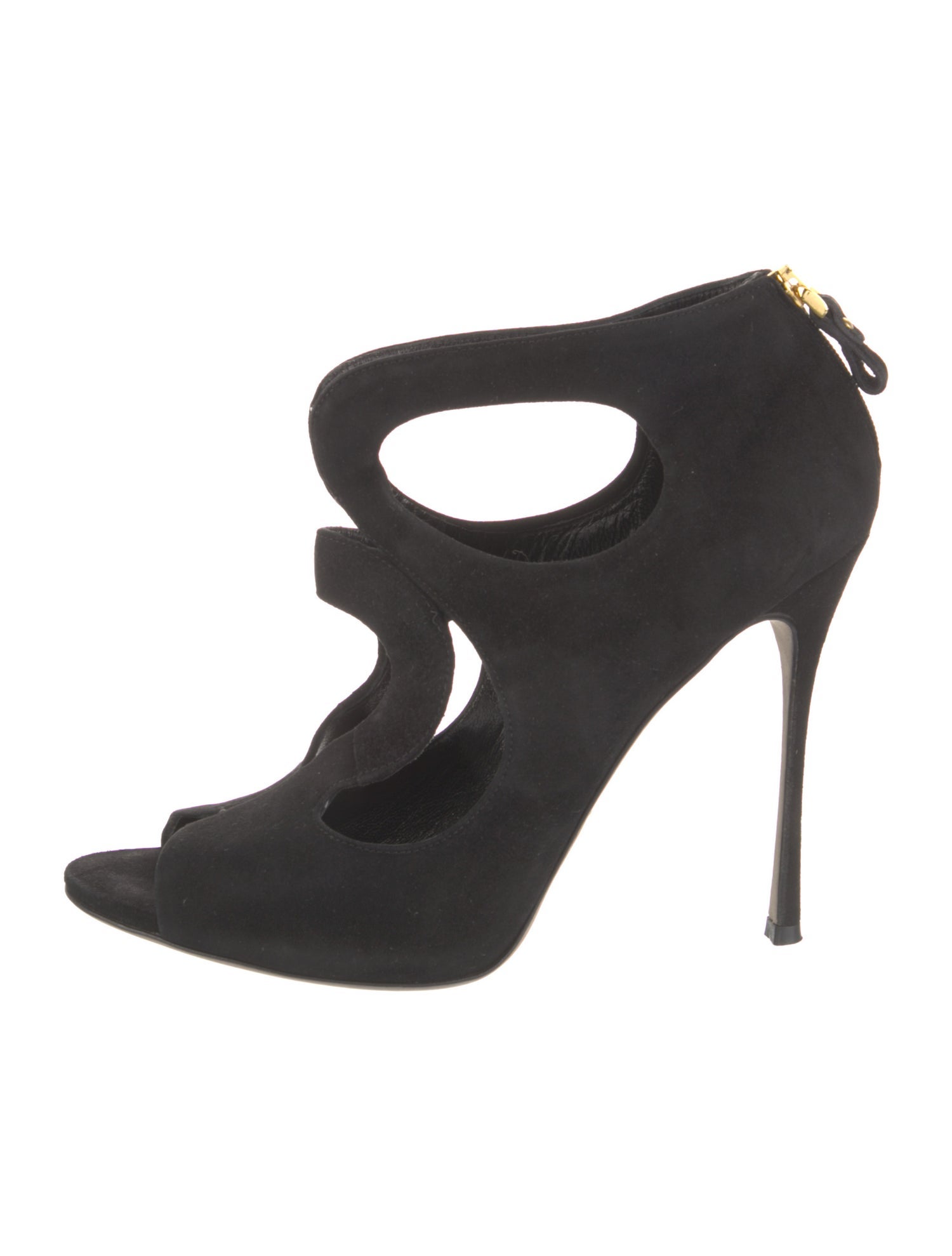 Sergio Rossi Suede T-Strap Sandals