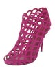 Sergio Rossi Suede Cutout Accent Pumps