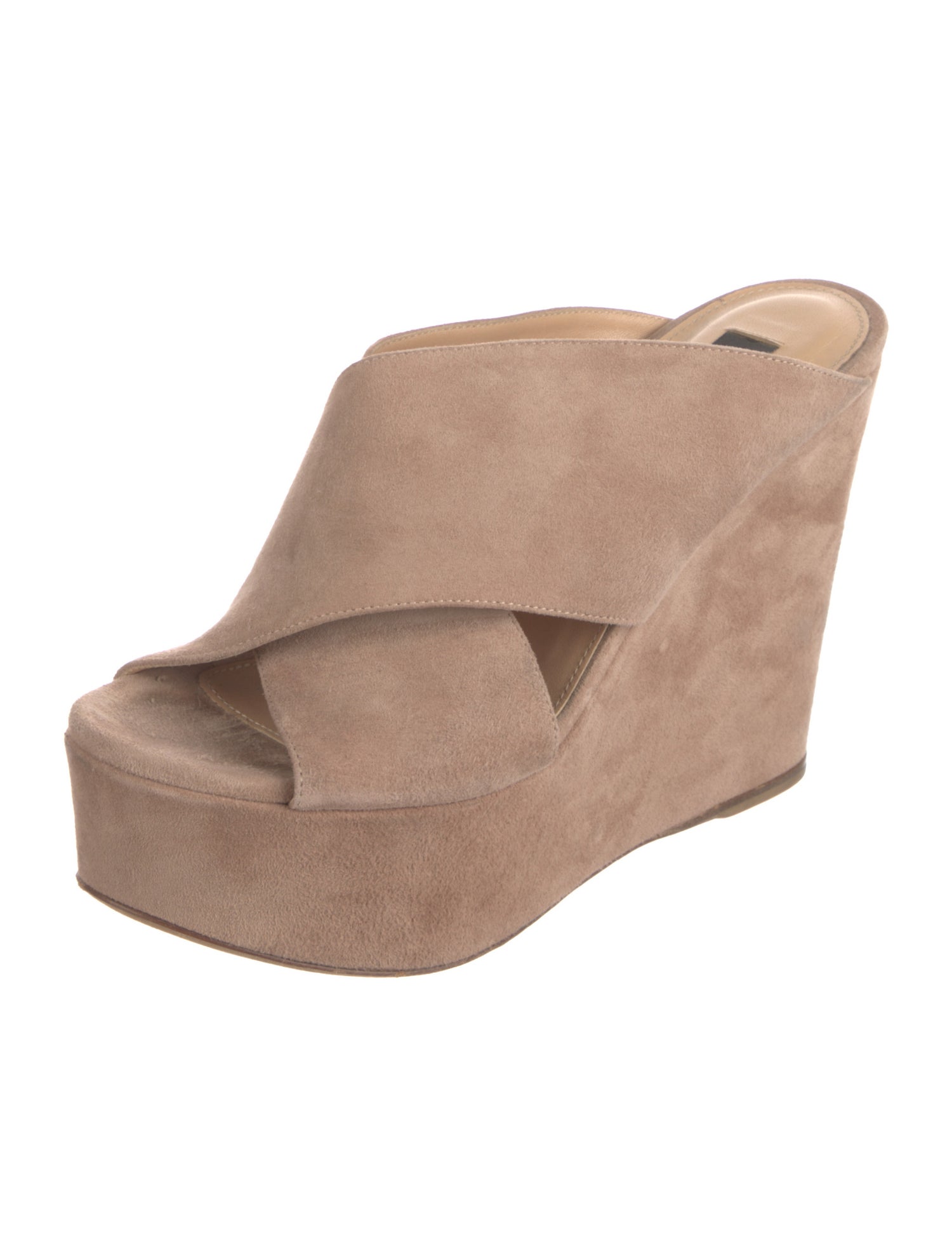 Sergio Rossi Suede Slides