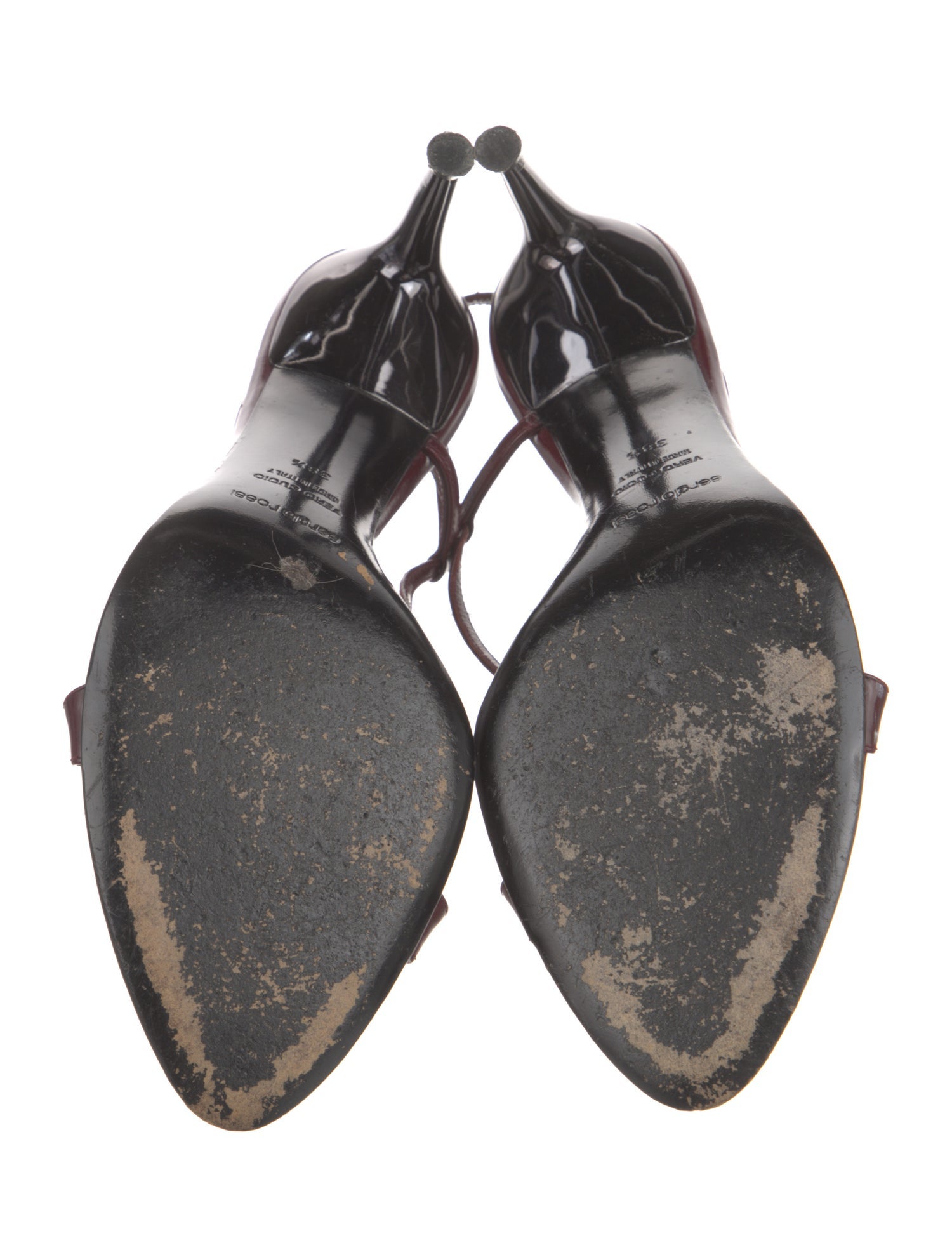 Sergio Rossi Leather Slingback Sandals