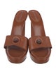 Sergio Rossi Leather Slides