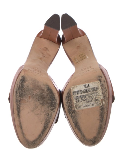 Sergio Rossi Leather Slides