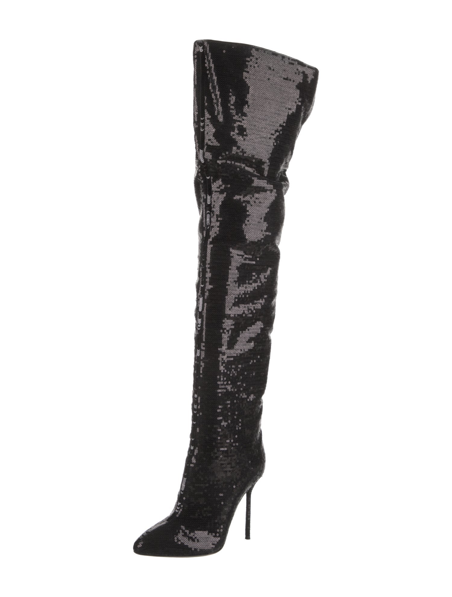 Sergio Rossi Sequins Sequin Embellishments Lace-Up Boots
