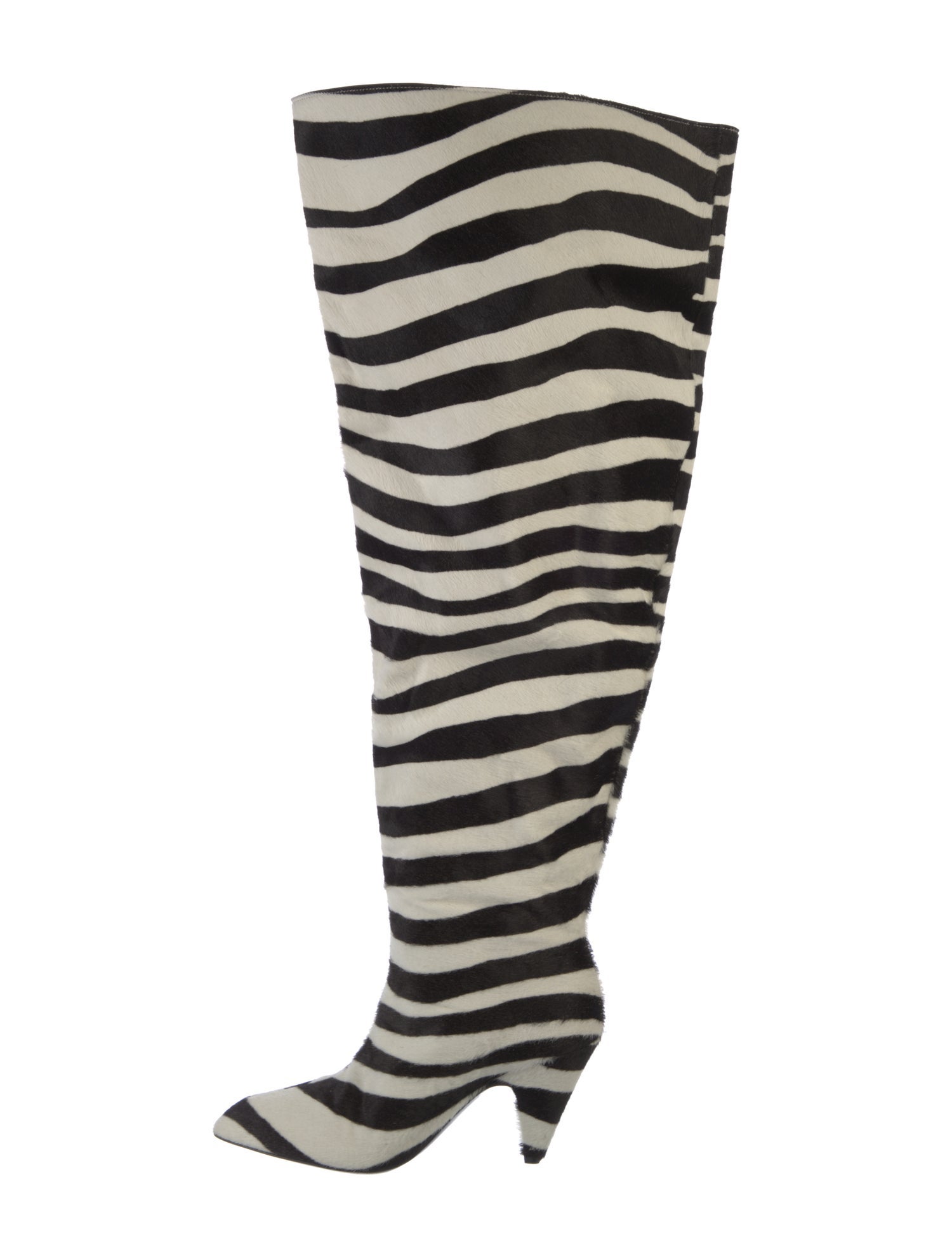 Sergio Rossi Ponyhair Animal Print Boots