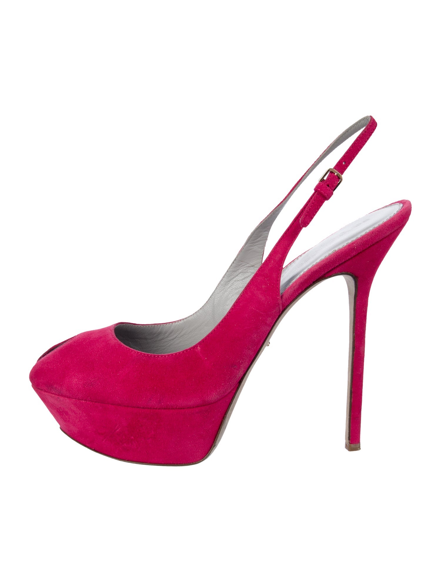 Sergio Rossi Suede Slingback Pumps