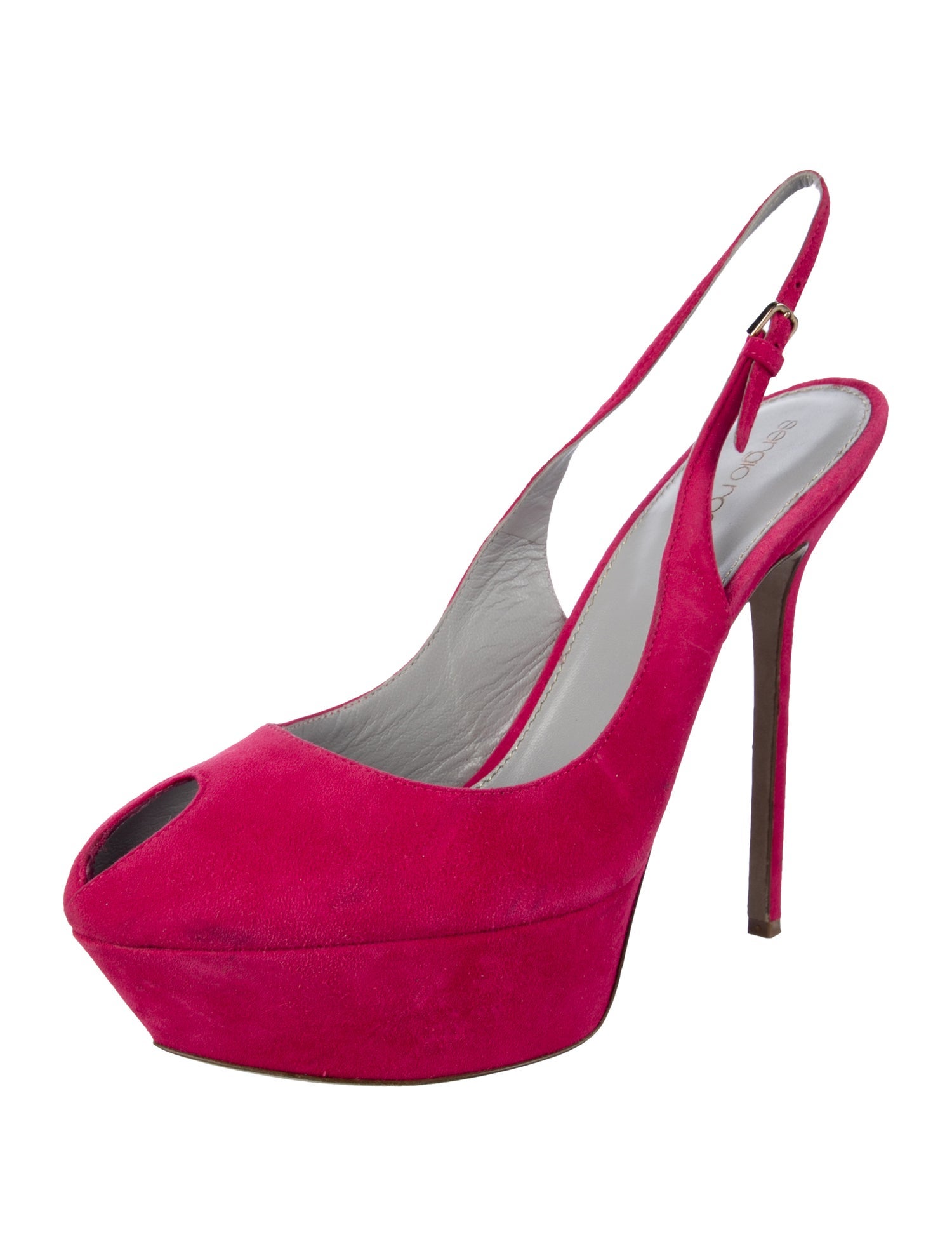 Sergio Rossi Suede Slingback Pumps