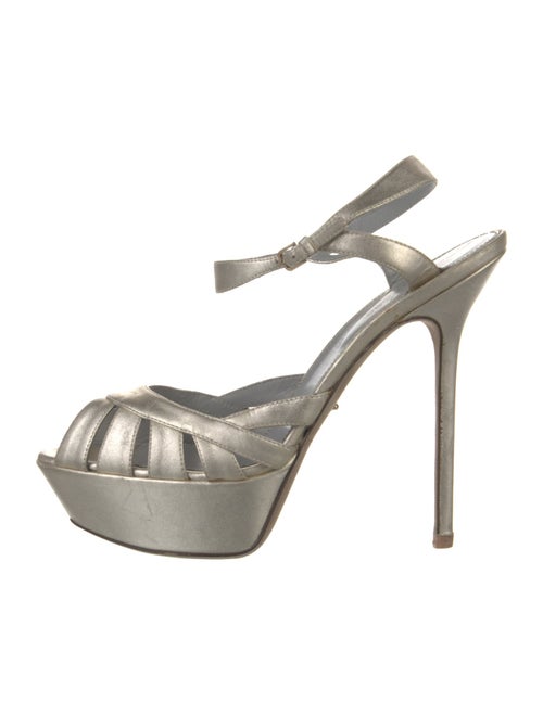 Sergio Rossi Leather Slingback Pumps