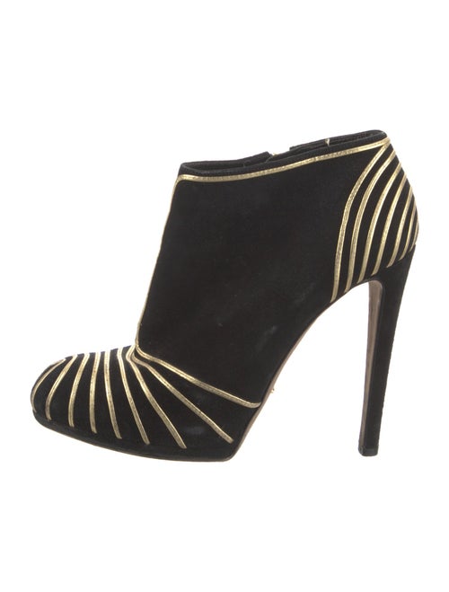 Sergio Rossi Suede Striped Boots