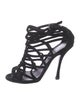 Sergio Rossi Suede Gladiator Sandals