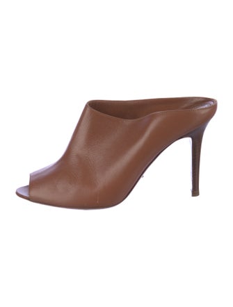 Sergio Rossi Leather Mules