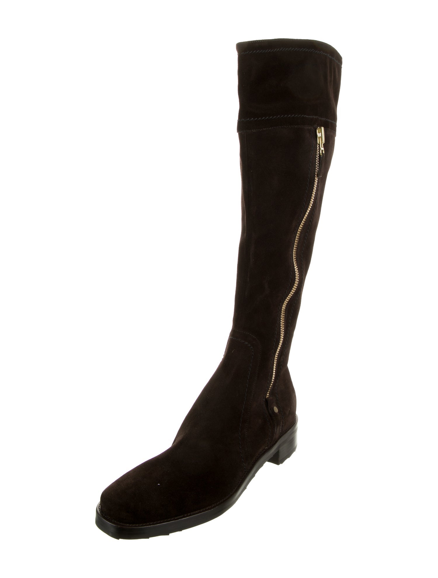 Sergio Rossi Suede Riding Boots