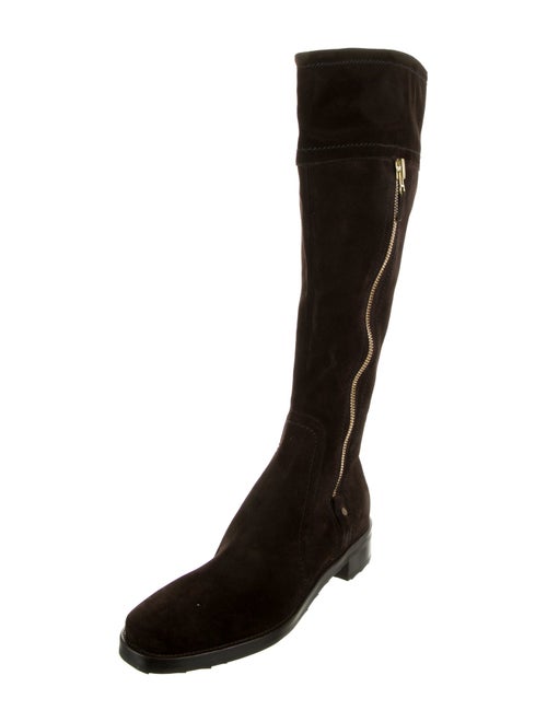 Sergio Rossi Suede Riding Boots