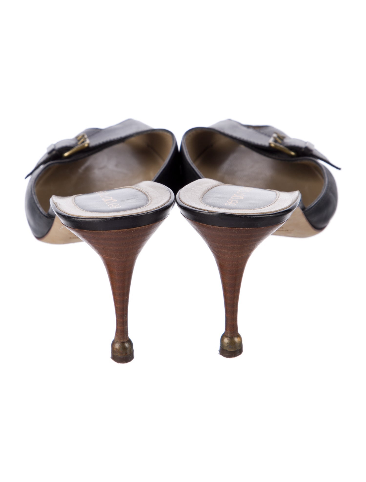 Sergio Rossi Leather Mules