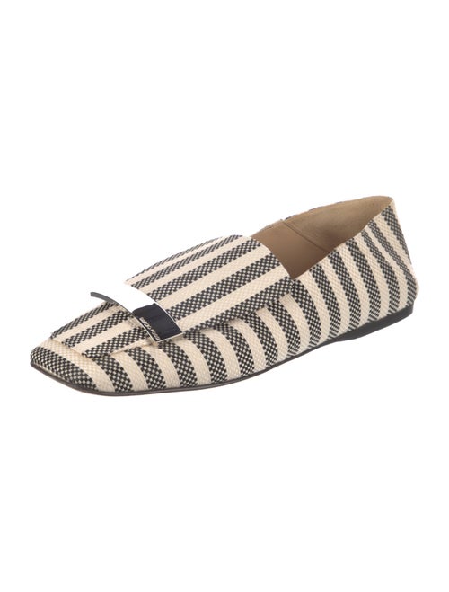 Sergio Rossi Striped Flats