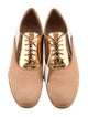 Sergio Rossi Suede Leather Trim Embellishment Oxfords
