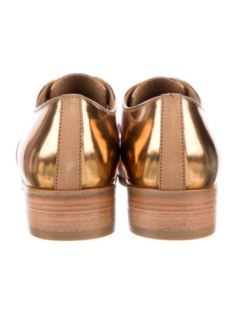 Sergio Rossi Suede Leather Trim Embellishment Oxfords