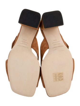 Sergio Rossi Suede Slides
