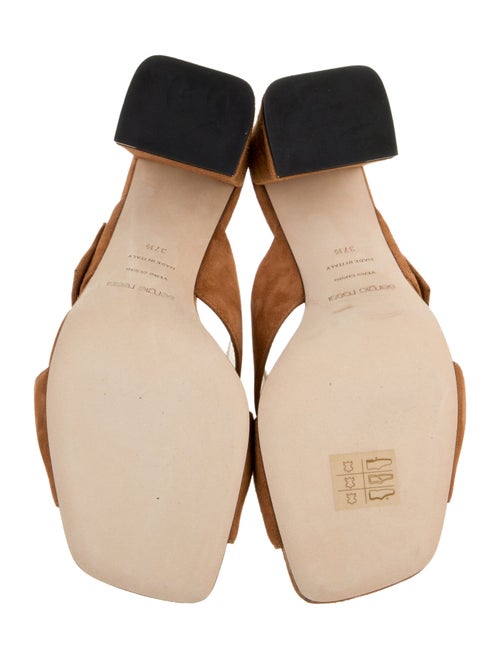 Sergio Rossi Suede Slides