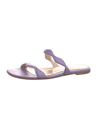 Sergio Rossi Leather Slides