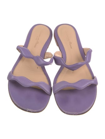 Sergio Rossi Leather Slides