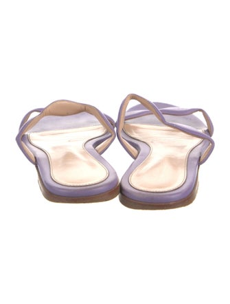 Sergio Rossi Leather Slides