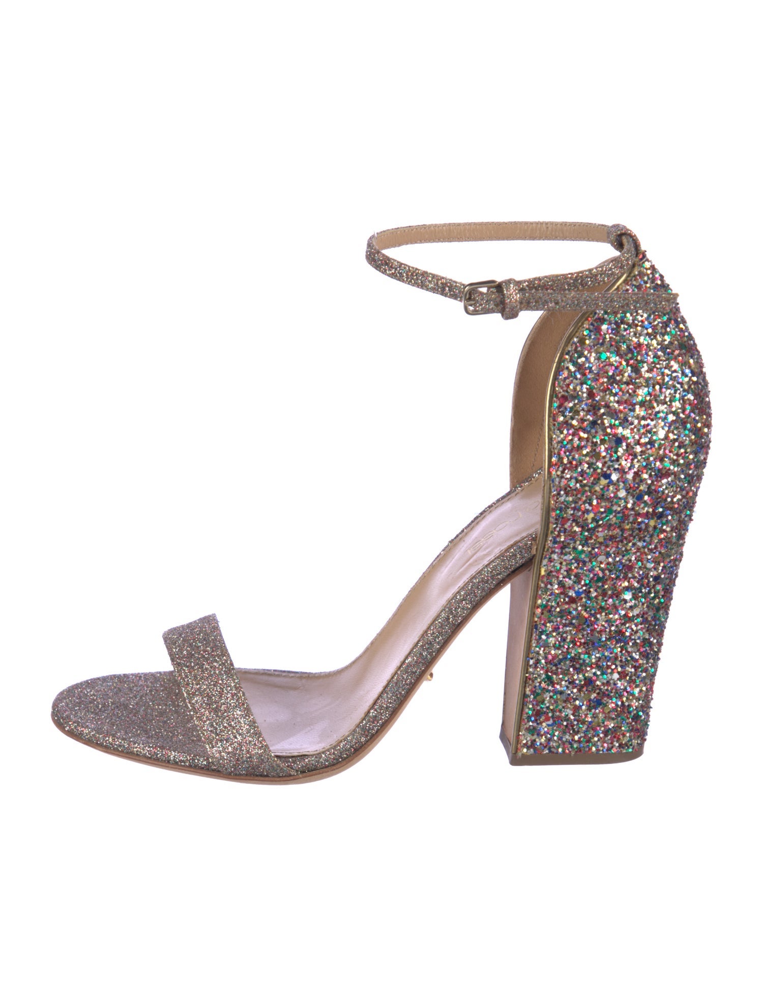 Sergio Rossi Glitter Glitter Accents Sandals