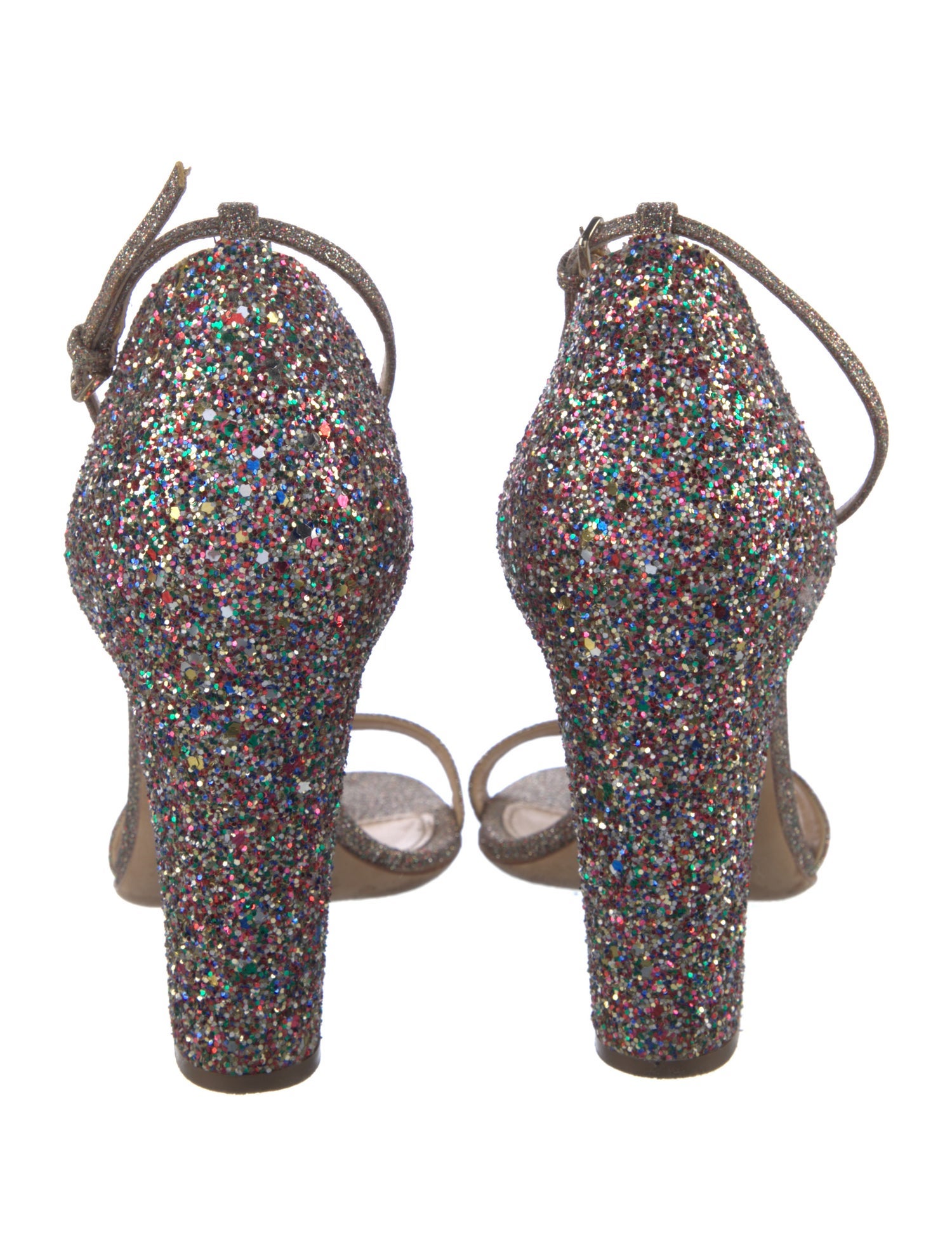 Sergio Rossi Glitter Glitter Accents Sandals