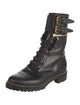 Sergio Rossi Leather Combat Boots