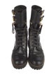 Sergio Rossi Leather Combat Boots