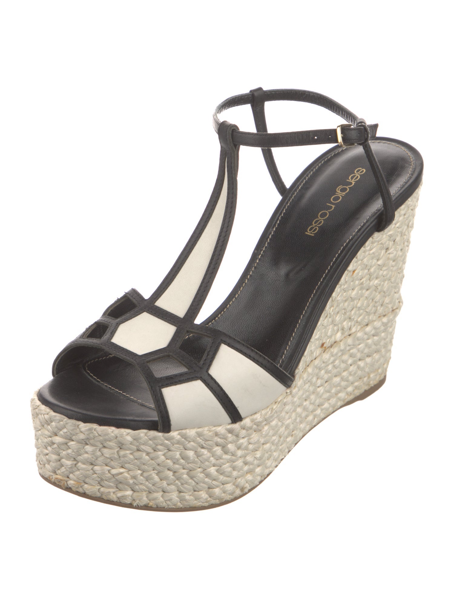 Sergio Rossi Leather Espadrilles