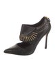 Sergio Rossi Leather Studded Accents Pumps