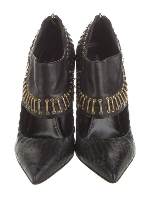 Sergio Rossi Leather Studded Accents Pumps