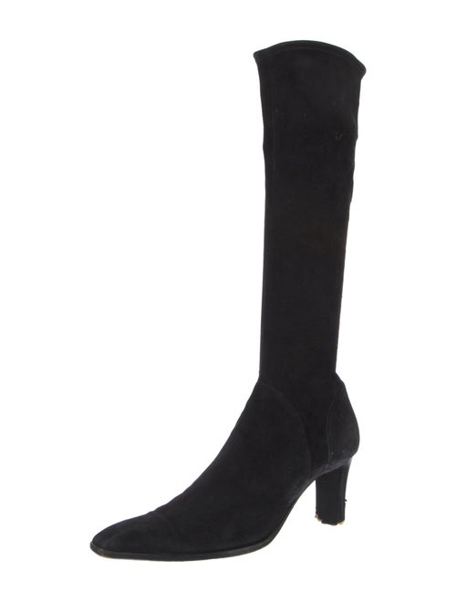Sergio Rossi Suede Sock Boots