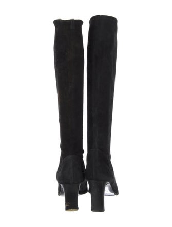 Sergio Rossi Suede Sock Boots