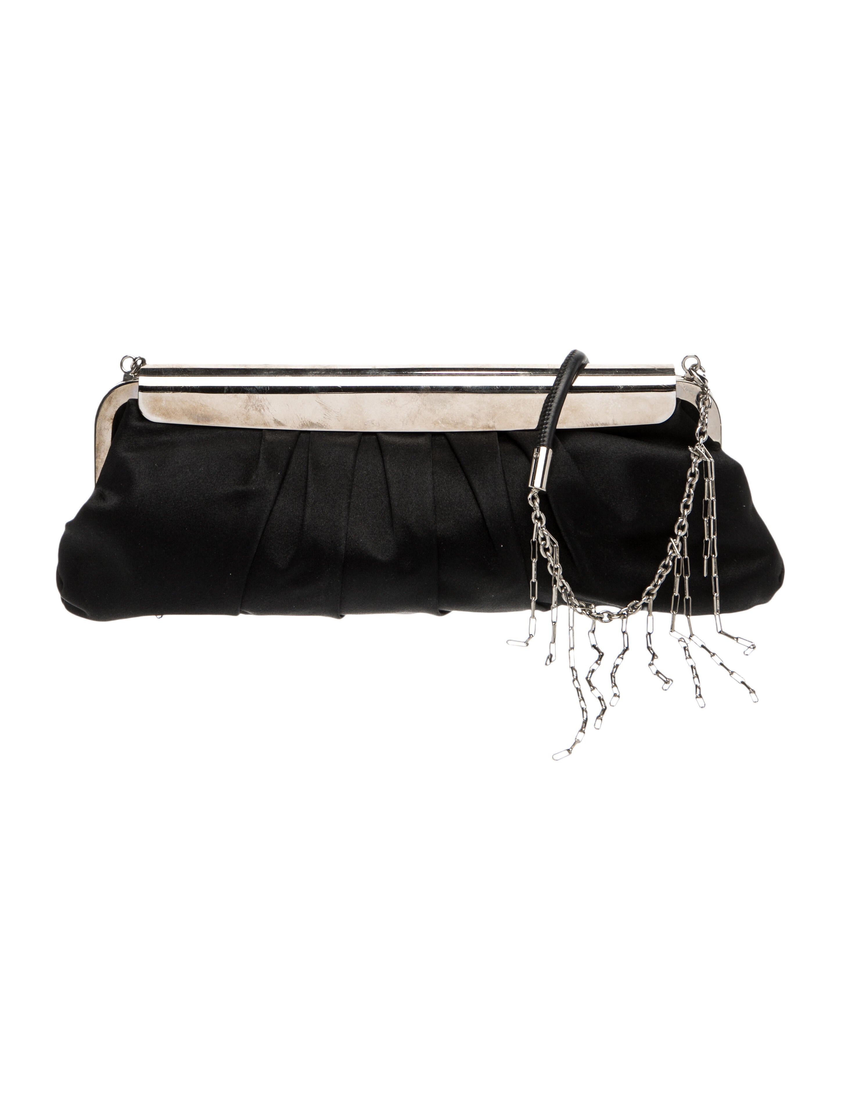 Sergio Rossi Satin Evening Bag