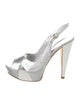 Sergio Rossi Leather Slingback Pumps