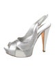 Sergio Rossi Leather Slingback Pumps