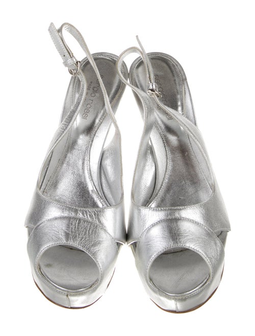 Sergio Rossi Leather Slingback Pumps