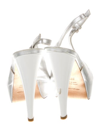 Sergio Rossi Leather Slingback Pumps