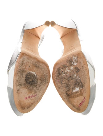 Sergio Rossi Leather Slingback Pumps