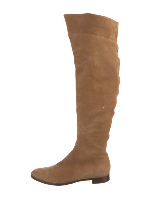 Sergio Rossi Suede Riding Boots