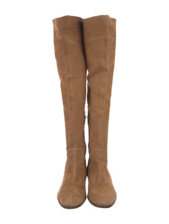 Sergio Rossi Suede Riding Boots