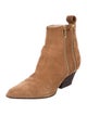 Sergio Rossi Suede Leather Trim Embellishment Boots