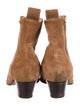Sergio Rossi Suede Leather Trim Embellishment Boots