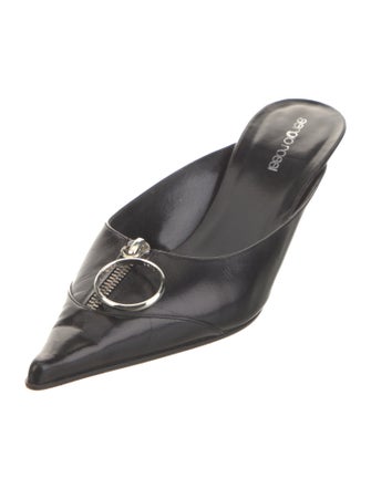 Sergio Rossi Leather Mules