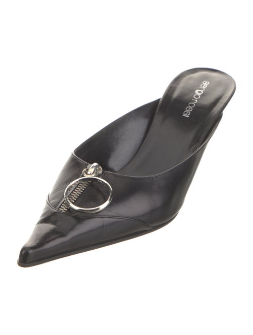 Sergio Rossi Leather Mules