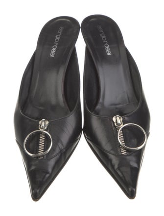 Sergio Rossi Leather Mules